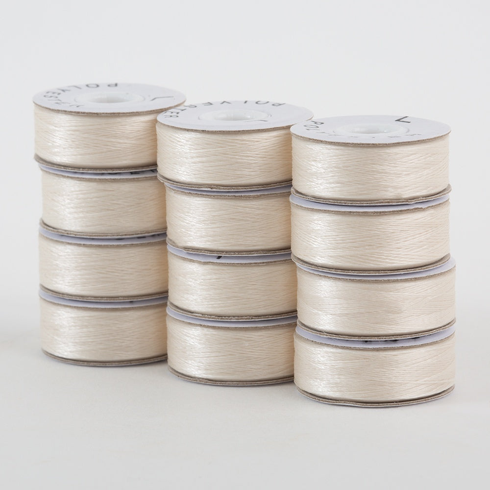 Superior Threads - Super Bobs Poly 72pk L-Style #655 Off White