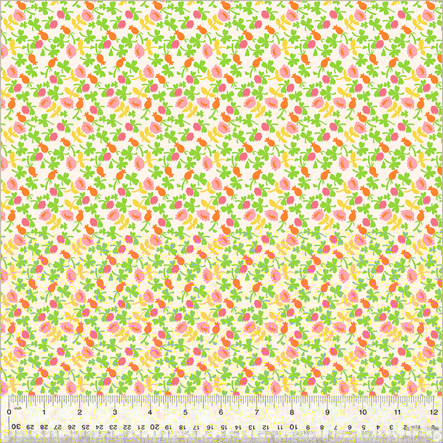 Heather Ross by Studio Edit, Calico in Pink, by Heather Ross for Windham Fabrics, per half-yard