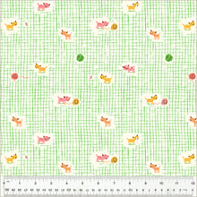 Load image into Gallery viewer, Heather Ross by Studio Edit, Kitten Plaid in Green, by Heather Ross for Windham Fabrics, per half-yard
