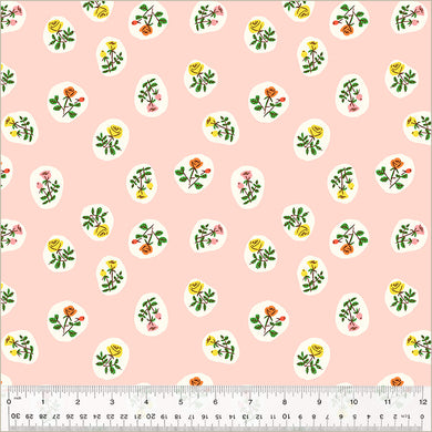 Heather Ross by Studio Edit, Bouquet in Blush, by Heather Ross for Windham Fabrics, per half-yard