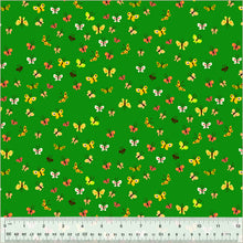 Load image into Gallery viewer, Heather Ross by Studio Edit, Butterflies in Green, by Heather Ross for Windham Fabrics, per half-yard