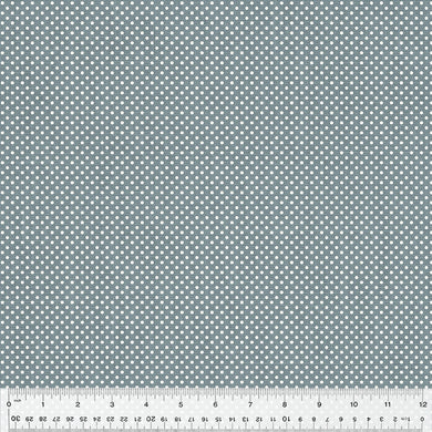 Laurel, Dottie in Blue Grey by Whistler Studios for Windham Fabrics, per half-yard