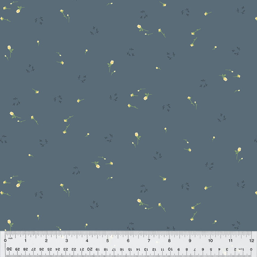 Laurel, Dainty in Blue by Whistler Studios for Windham Fabrics, per half-yard