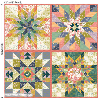 In The Garden, Garden Stars Panel, Windham Fabrics, per panel