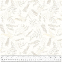 Load image into Gallery viewer, Perennial by Kelly Ventura, Fern in Ivory, per half-yard