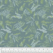 Load image into Gallery viewer, Perennial by Kelly Ventura, Fern in Teal, per half-yard