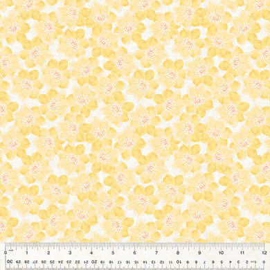 Laurel, Flower Bliss in Natural by Whistler Studios for Windham Fabrics, per half-yard