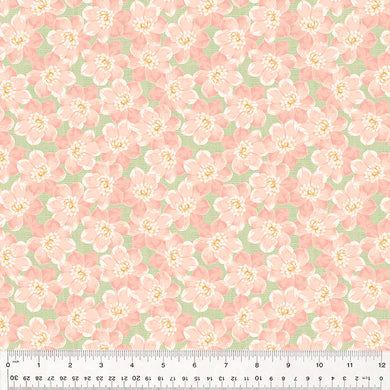 Laurel, Flower Bliss in Spring Green by Whistler Studios for Windham Fabrics, per half-yard