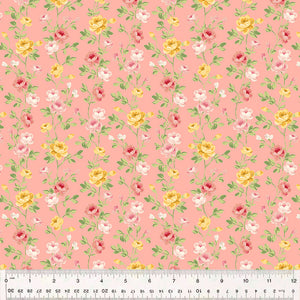 Laurel, Spring Flow in Petal Pink by Whistler Studios for Windham Fabrics, per half-yard