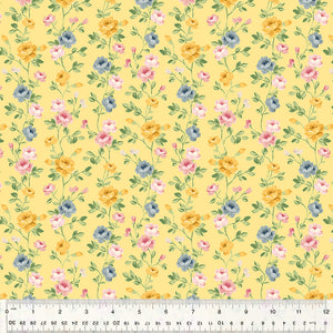Laurel, Spring Flow in Pale Yellow by Whistler Studios for Windham Fabrics, per half-yard