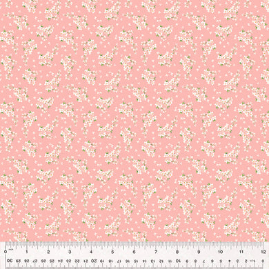 Laurel, Fresh Sprigs in Petal Pink by Whistler Studios for Windham Fabrics, per half-yard