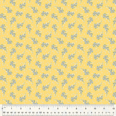 Laurel, Fresh Sprigs in Yellow by Whistler Studios for Windham Fabrics, per half-yard