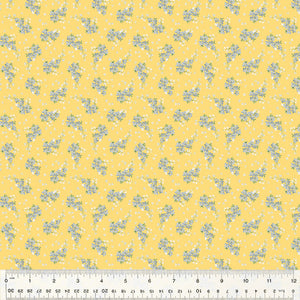 Laurel, Fresh Sprigs in Yellow by Whistler Studios for Windham Fabrics, per half-yard