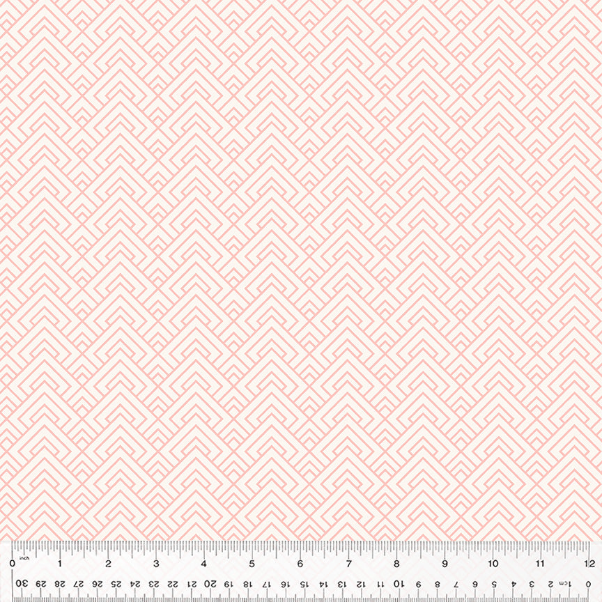 Laurel, Blooming Blocks in Natural by Whistler Studios for Windham Fabrics, per half-yard
