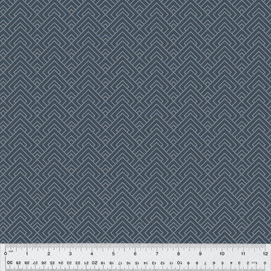 Laurel, Blooming Blocks in Navy by Whistler Studios for Windham Fabrics, per half-yard