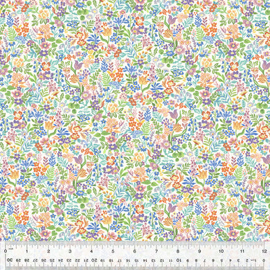 Robin by Clare Therese Gray, Ditsy Garden in Ivory, per half-yard