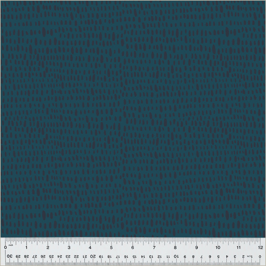 Moonlit by Jennifer Moore / Monaluna, Rainfall in Ultramarine per half-yard