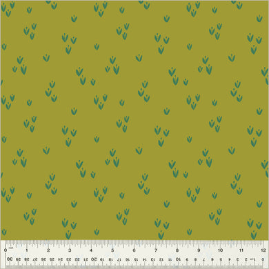 Moonlit by Jennifer Moore / Monaluna, Sprout in Sprig, per half-yard