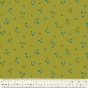 Moonlit by Jennifer Moore / Monaluna, Sprout in Sprig, per half-yard