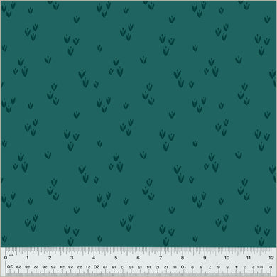 Moonlit by Jennifer Moore / Monaluna, Sprout in Lagoon, per half-yard
