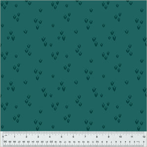 Moonlit by Jennifer Moore / Monaluna, Sprout in Lagoon, per half-yard