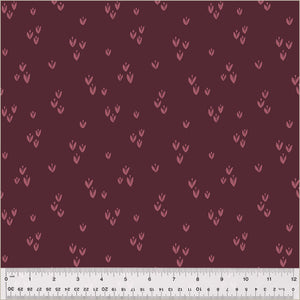 Moonlit by Jennifer Moore / Monaluna, Sprout in Wine, per half-yard