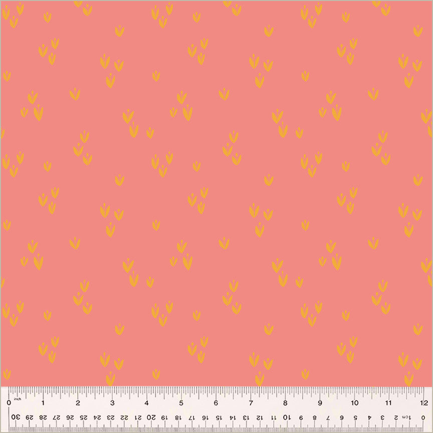 Moonlit by Jennifer Moore / Monaluna, Sprout in Peony, per half-yard