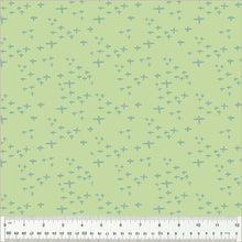 Load image into Gallery viewer, Moonlit by Jennifer Moore / Monaluna, Glimmer in Celery, per half-yard