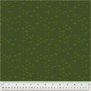 Moonlit by Jennifer Moore / Monaluna, Glimmer in Grassy, per half-yard