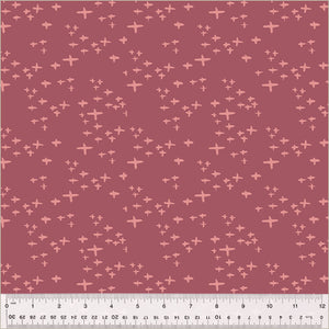 Moonlit by Jennifer Moore / Monaluna, Glimmer in Plum, per half-yard
