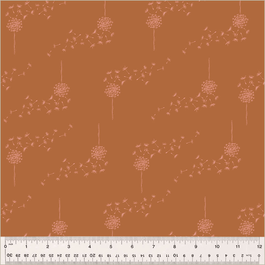 Moonlit by Jennifer Moore / Monaluna, Wish in Pumpkin, per half-yard