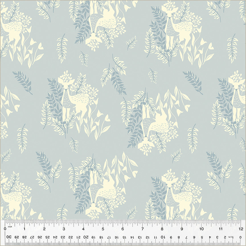 Under the Canopy by Jennifer Moore / Monaluna, Doe a Deer in Cloud, per half-yard