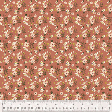 Under the Canopy by Jennifer Moore / Monaluna, Posies in Terra, per half-yard