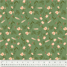 Load image into Gallery viewer, Under the Canopy by Jennifer Moore / Monaluna, Wildflower in Sage, per half-yard