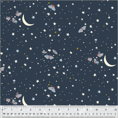 Under the Canopy by Jennifer Moore / Monaluna, Under the Moonlight in Night, per half-yard