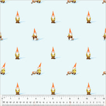 Load image into Gallery viewer, Heather Ross by Studio Edit, Gnomes in Blue, by Heather Ross for Windham Fabrics, per half-yard