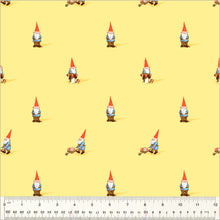Load image into Gallery viewer, Heather Ross by Studio Edit, Gnomes in Yellow, by Heather Ross for Windham Fabrics, per half-yard