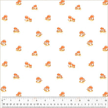 Load image into Gallery viewer, Heather Ross by Studio Edit, Mushrooms in White, by Heather Ross for Windham Fabrics, per half-yard