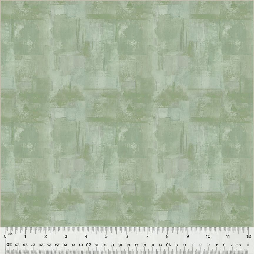 Grounded, Quiet Space in Sage, per half-yard
