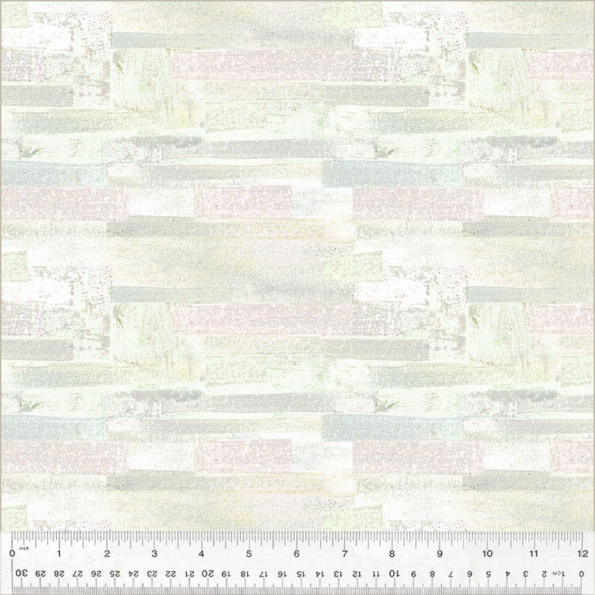 Grounded, Whisper in White, per half-yard