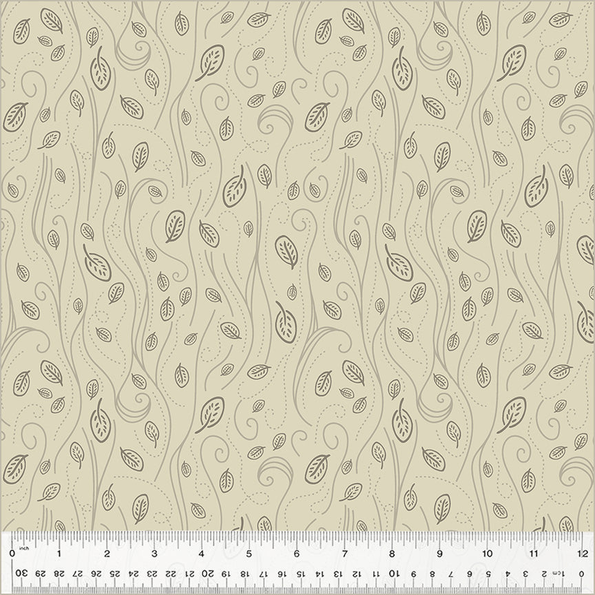 Forest Tales, Gust in Khaki, per half-yard