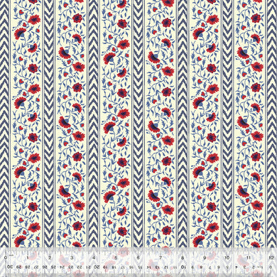 Duchess by Williamsburg, Petal Course in Ecru, per half-yard