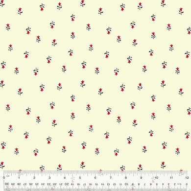Duchess by Williamsburg, Ditsy Drop in Ecru, per half-yard