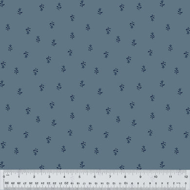 Duchess by Williamsburg, Ditsy Drop in Antique Blue, per half-yard