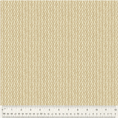 Duchess by Williamsburg, Leaf Row in Parchment, per half-yard