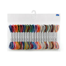 Load image into Gallery viewer, Olympus Sashiko Thread Pack 100m Mini Collection (Variegated Colours), Regular Thickness type, 20 Colours in 5m Skeins
