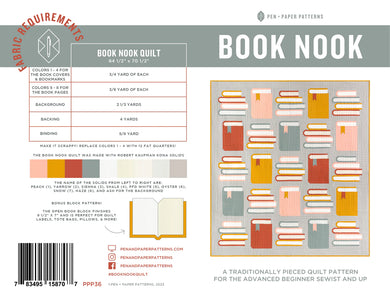 Book Nook Quilt Pattern, by Pen + Paper Patterns