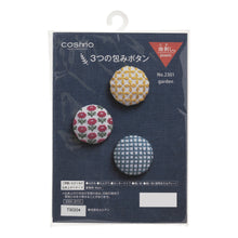 Load image into Gallery viewer, LECIEN COSMO Jizashi Counted Stitch Covered Buttons Sewing Kit, No. 2301 Garden design