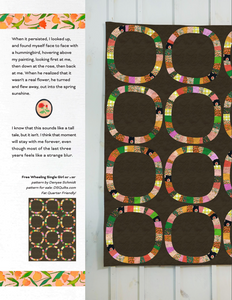 Heather Ross by Hand, Bee's Quilt in White (CANVAS FABRIC), by Heather Ross for Windham Fabrics, per half-yard