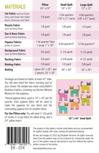 Quilt Pattern: Cats in Pajamas by Elizabeth Hartman